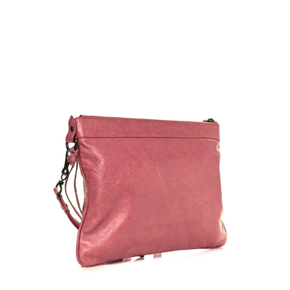 Balenciaga Agneau Classic Hardware Flat Handle Clutch Rose Bruyere 3 of 10