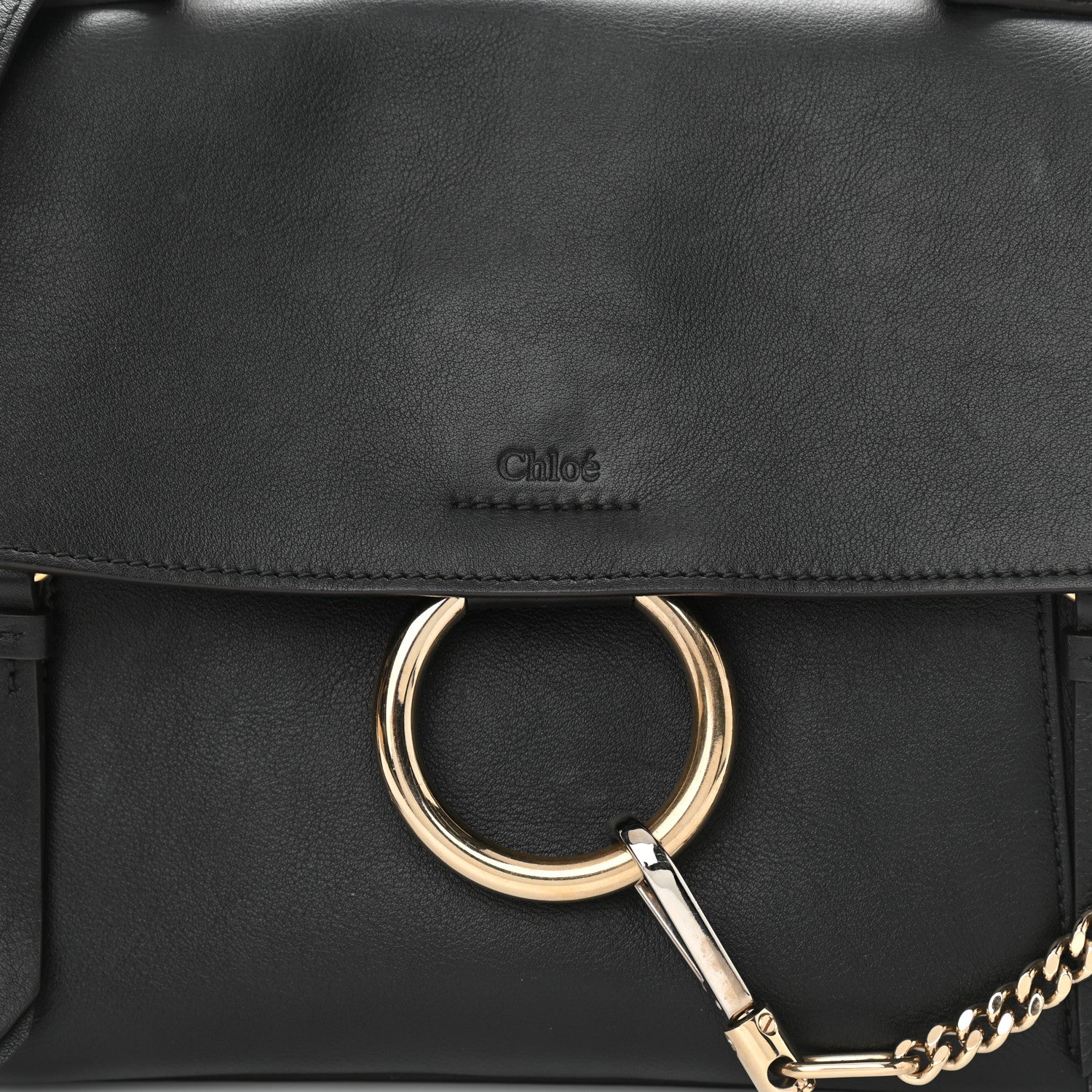 Chloe Calfskin Medium Faye Day Shoulder Bag Black 7 of 15