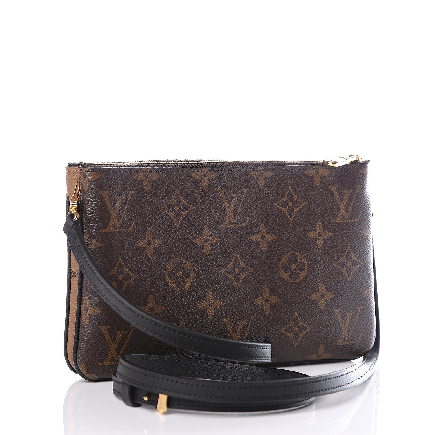 Louis Vuitton Reverse Monogram Giant Double Zip Pochette 2 of 12