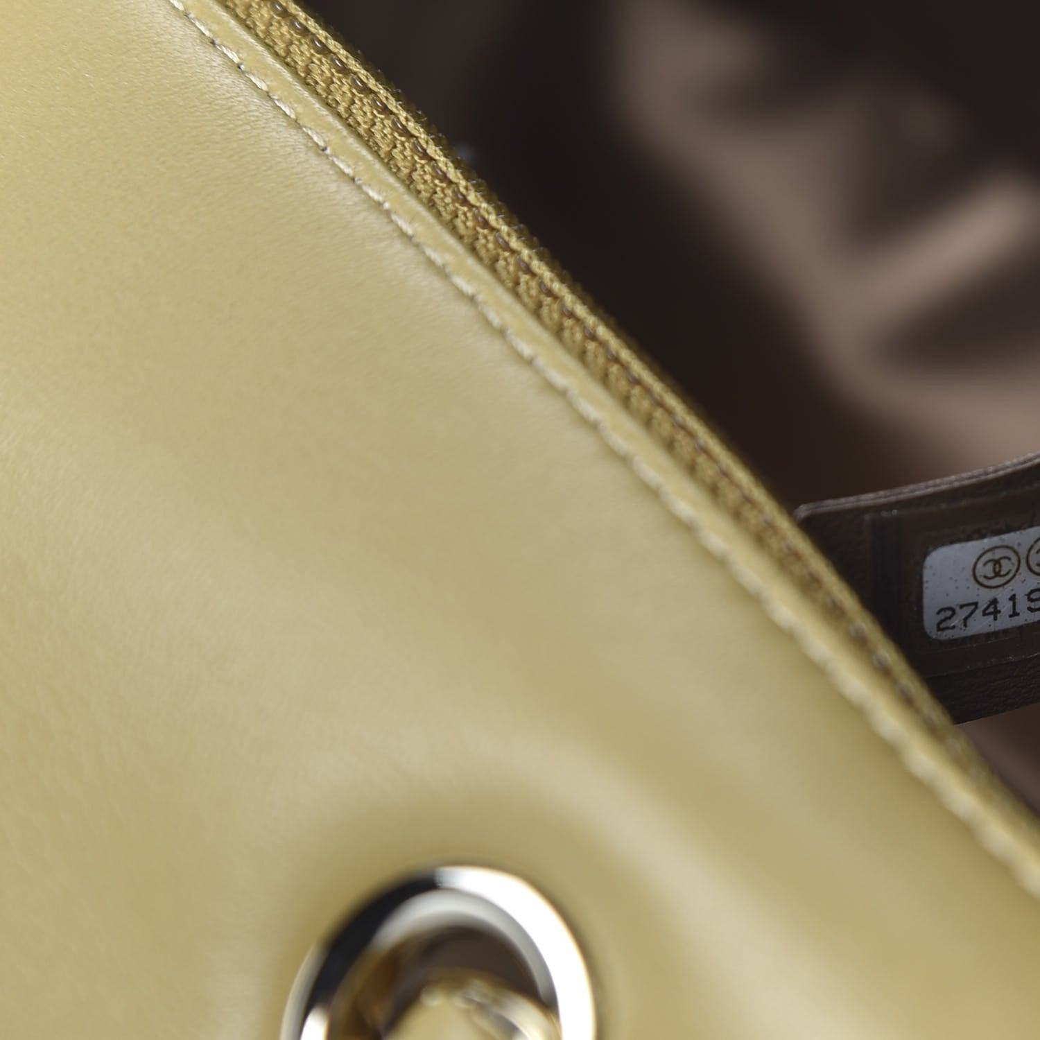 Chanel Sequin Quilted Medium Single Flap Gold 9 of 11