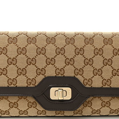 Gucci GG Monogram Medium Luce Shoulder Bag Beige Ebony 8 of 10