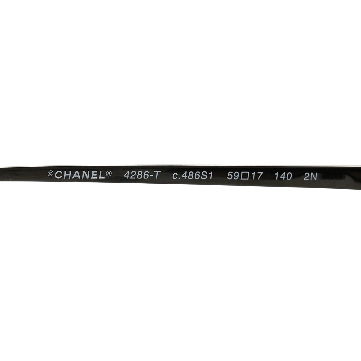 Titanium Cat Eye CC Sunglasses 4286-T Black