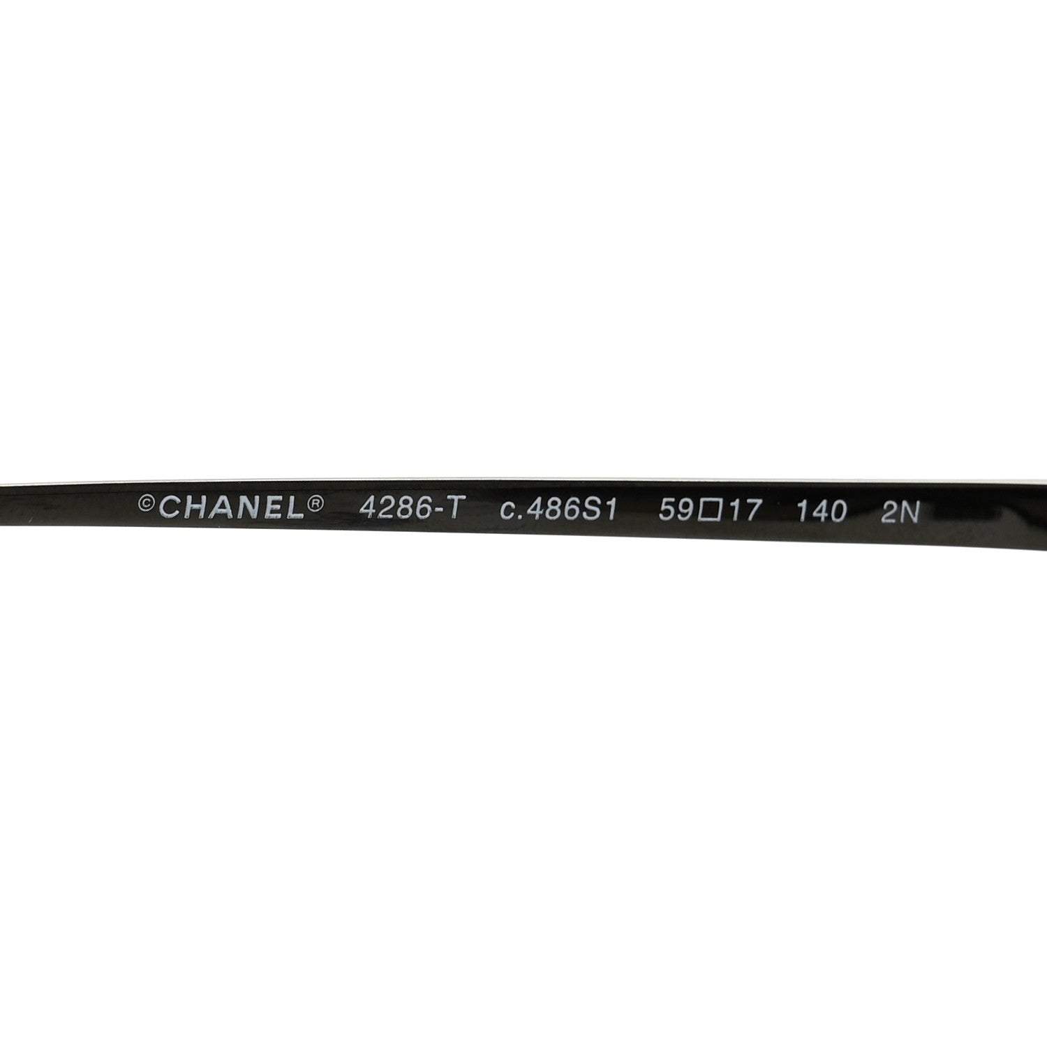 Chanel Titanium Cat Eye CC Sunglasses 4286-T Black 5 of 8