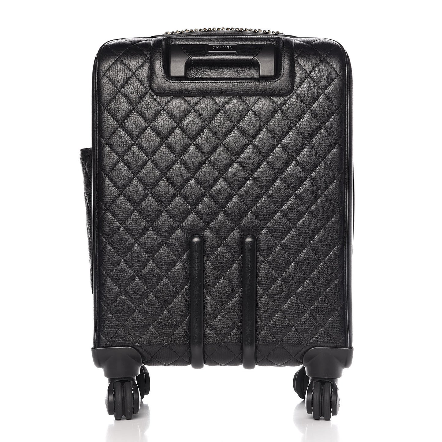 Calfskin Quilted Coco Case Trolley Black