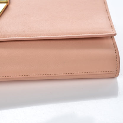 Saint Laurent Calfskin Classic Y Ligne Clutch Blush 11 of 12