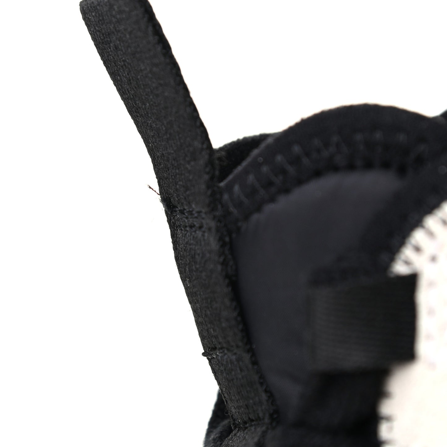 Velvet Calfskin Mixed Fibers CC Sneakers 39 Ivory Black