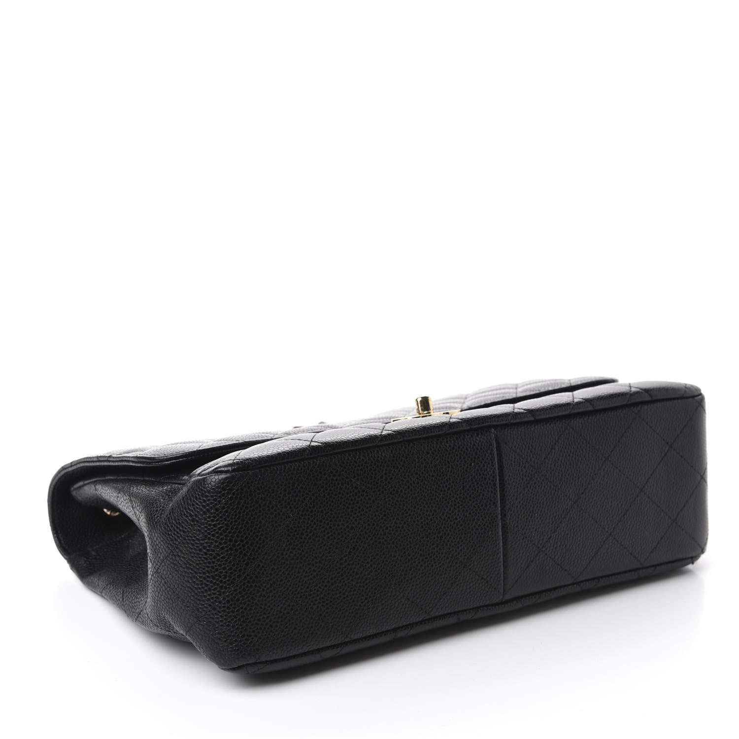 Chanel Caviar Quilted Jumbo Single Flap Black 5 of 12