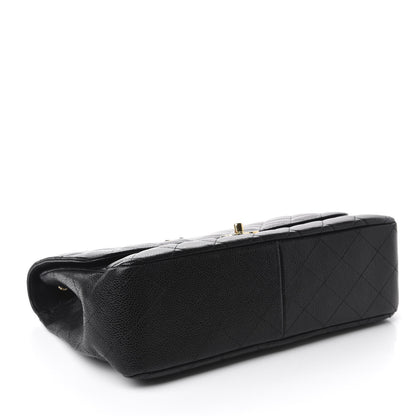 Chanel Caviar Quilted Jumbo Single Flap Black 5 of 12