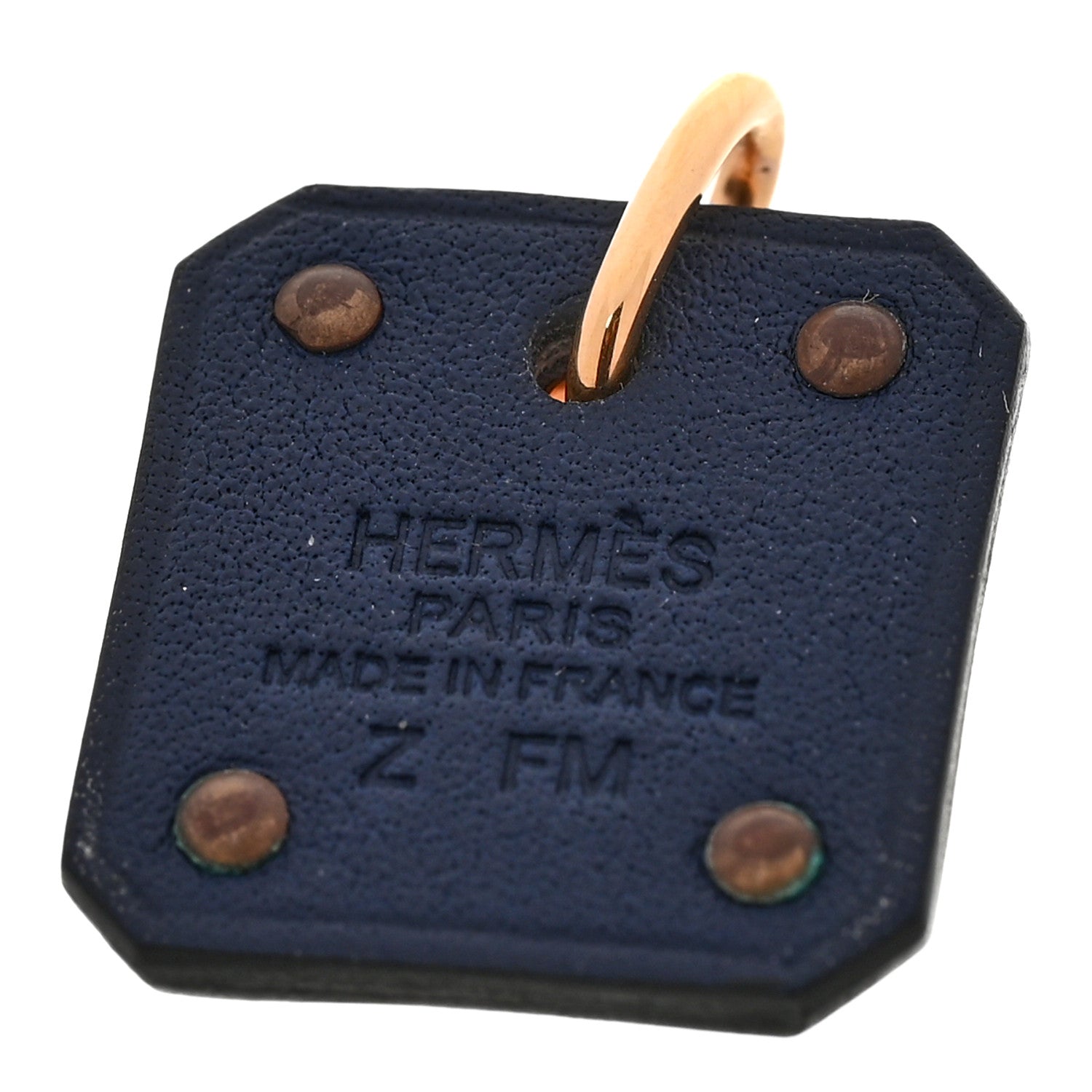 Hermes Swift As De Coeur Earrings Bleu Saphir 4 of 4