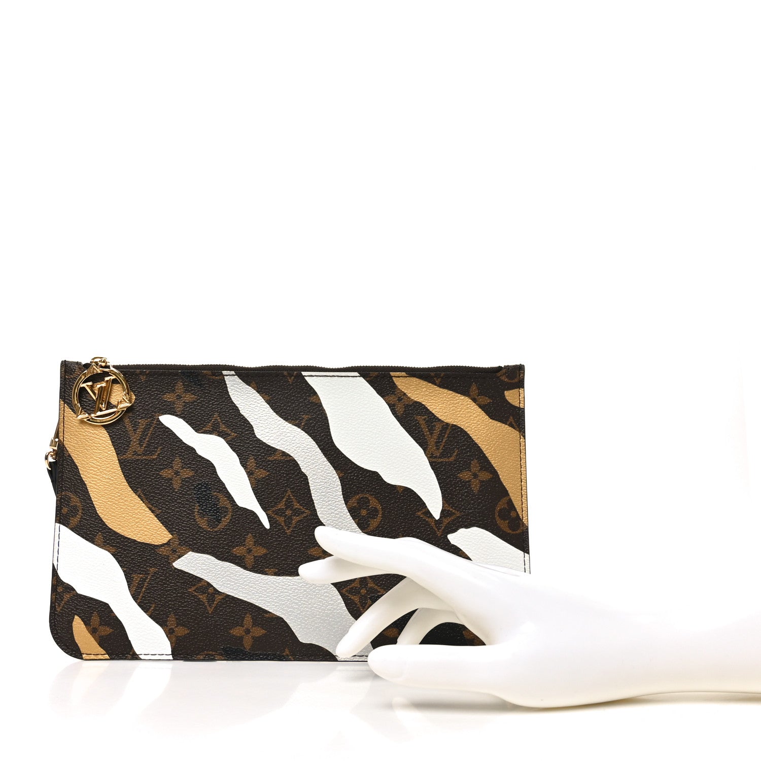 Louis Vuitton X LOL Monogram Neverfull MM GM Pochette Gold Silver 2 of 6