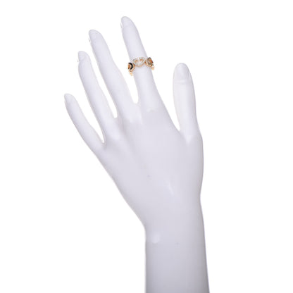 Cartier 18K Yellow Gold Diamond Hearts and Symbols Ring 47 4 2 of 5