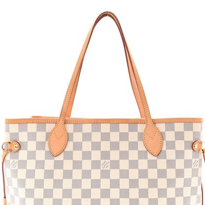Louis Vuitton Damier Azur Neo Neverfull MM Rose Ballerine 4 of 9