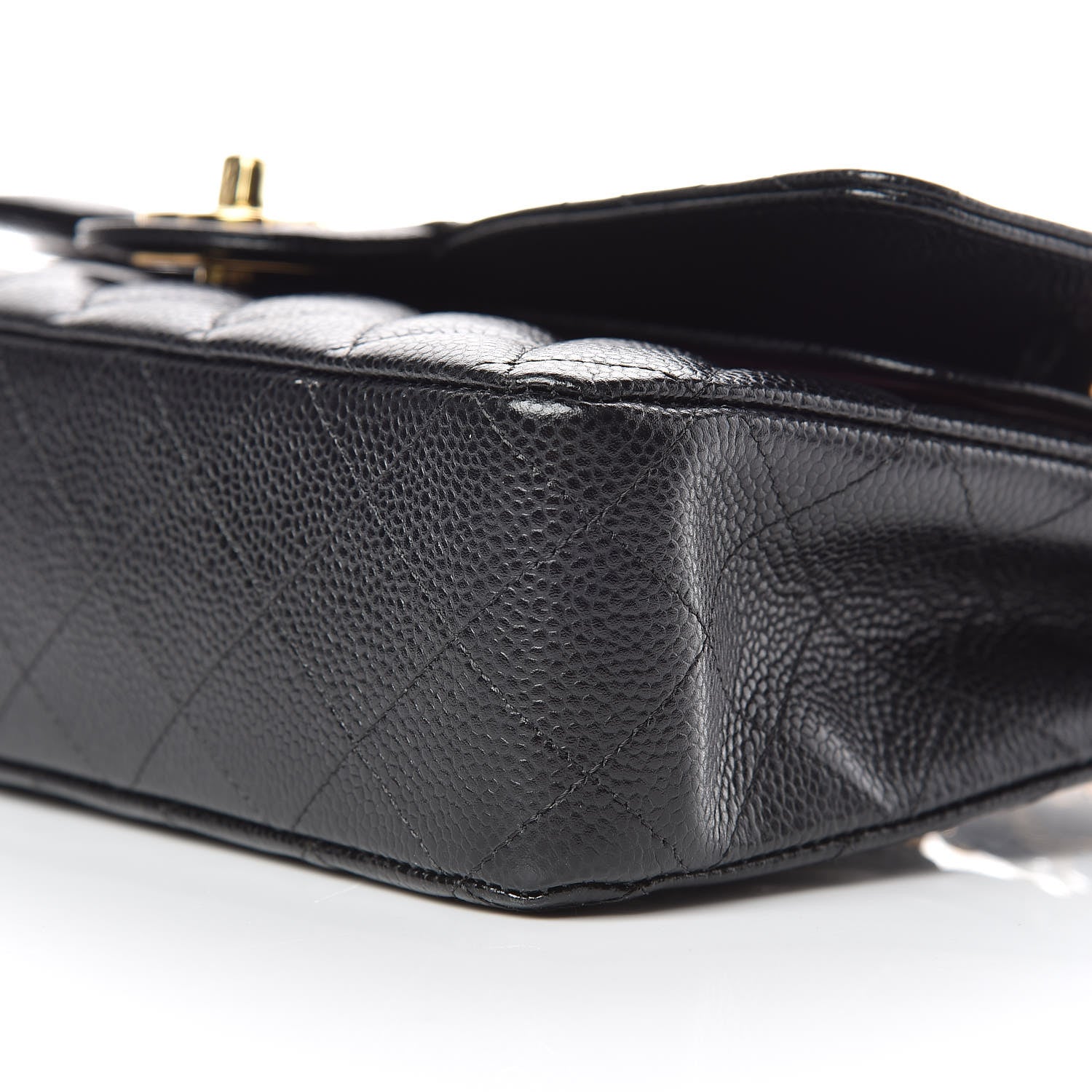 Chanel Caviar Quilted Medium Double Flap Black 11 of 12