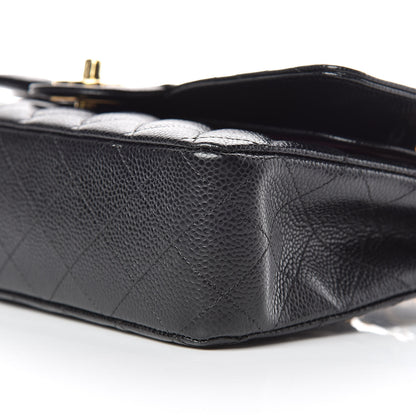 Chanel Caviar Quilted Medium Double Flap Black 11 of 12
