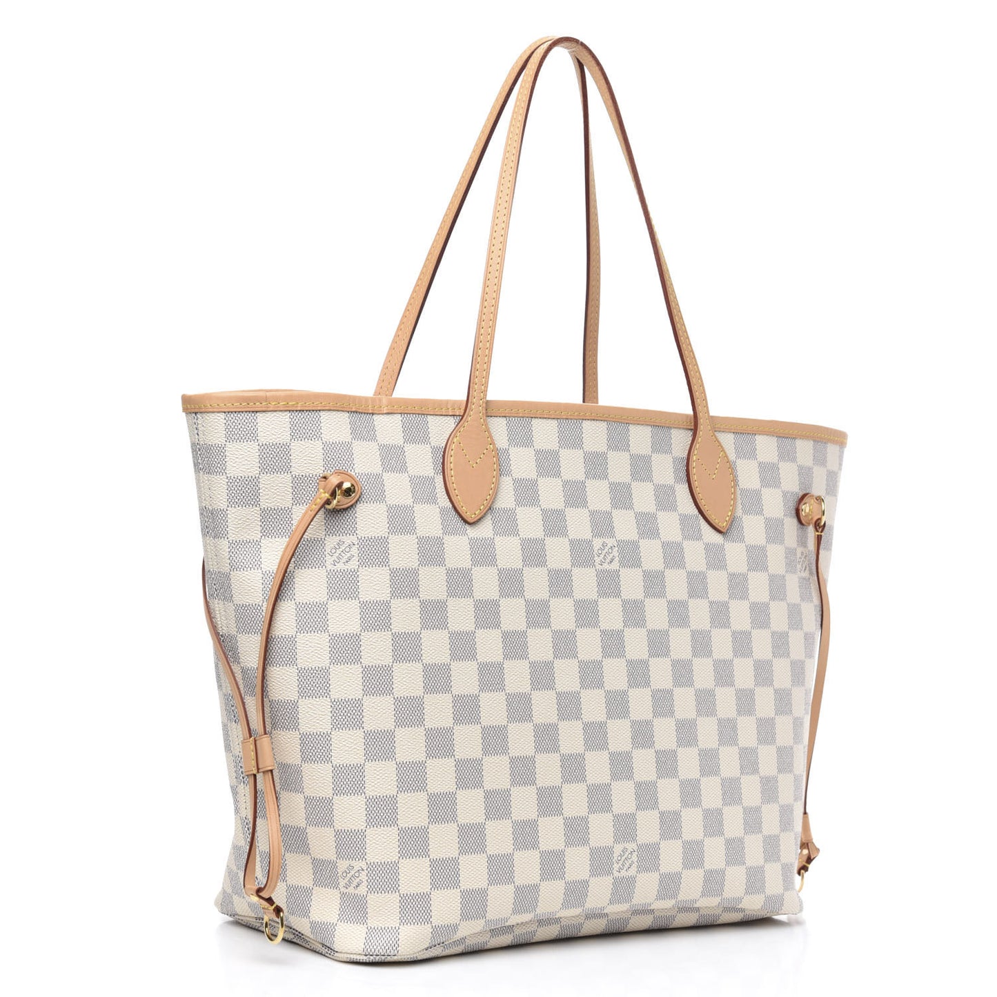 Damier Azur Neo Neverfull MM Rose Ballerine