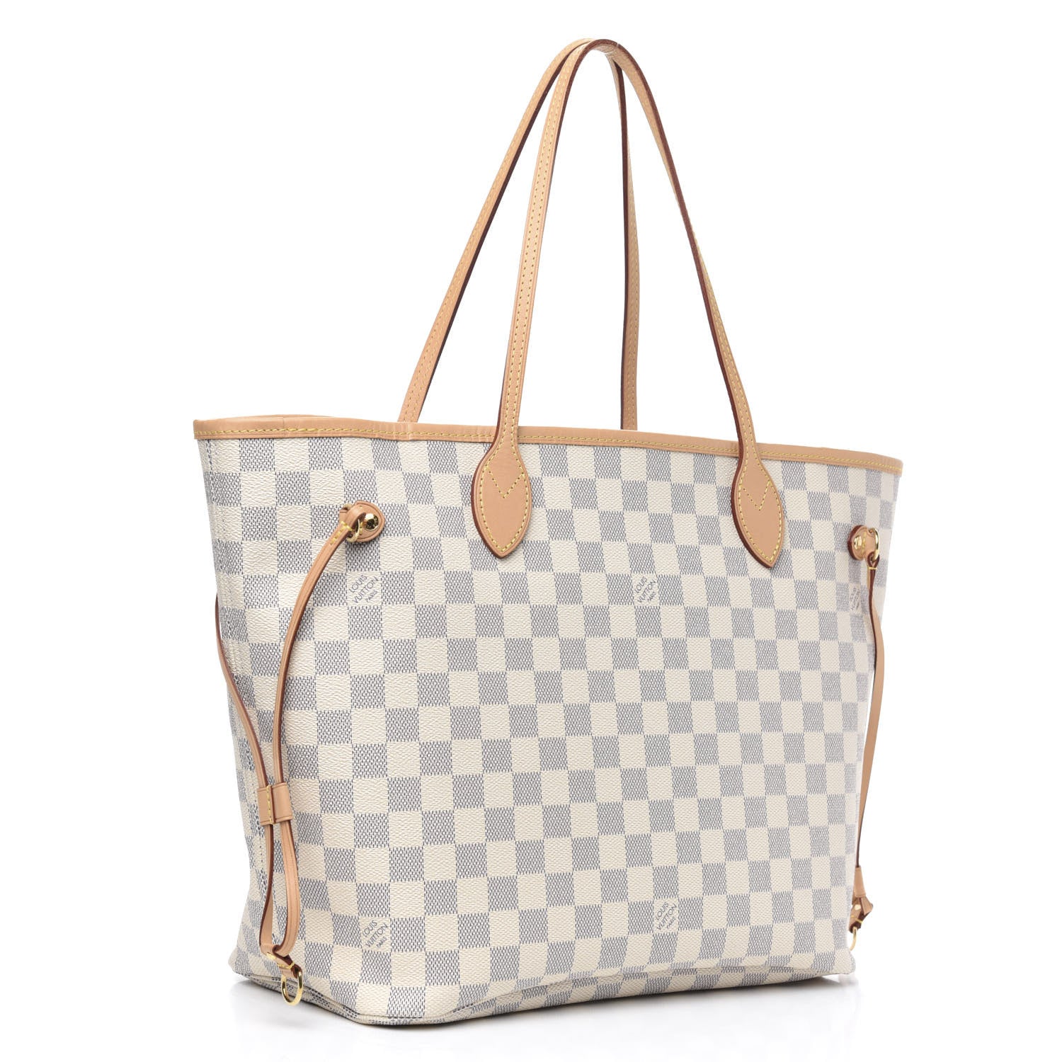 Louis Vuitton Damier Azur Neo Neverfull MM Rose Ballerine 3 of 9