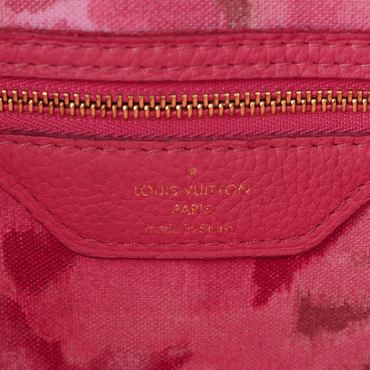 Louis Vuitton Monogram Articles de Voyage Ikat Neverfull MM Rose Velours 6 of 10
