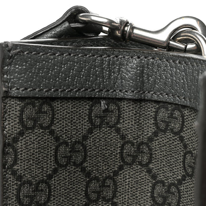 Gucci GG Supreme Monogram Textured Dollar Calfskin Medium Ophidia Tote Grey Black Graphite Grey 15 of 15