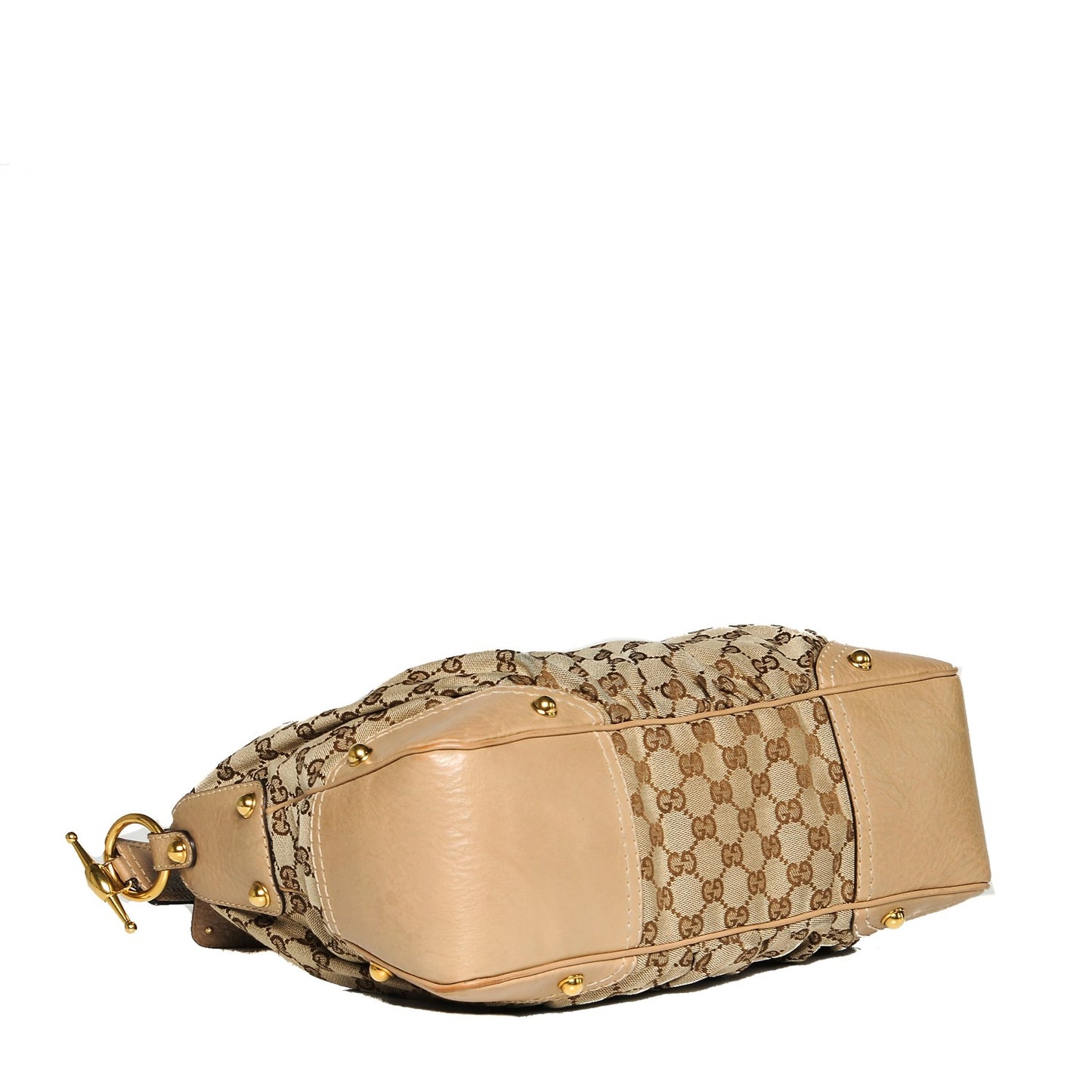 Monogram Medium Jockey Hobo Beige