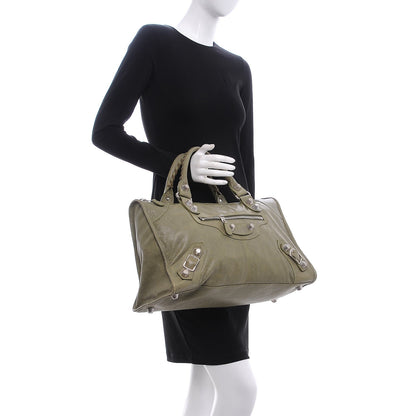 Balenciaga Agneau Giant 21 Silver Hardware Work Vert Militaire 2 of 7