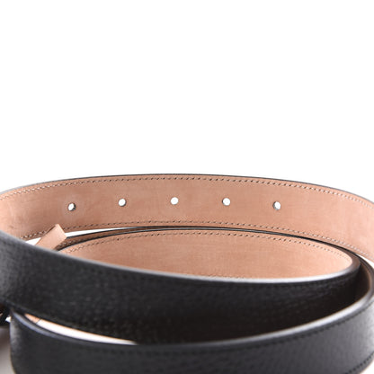 Gucci Calfskin Framed Double G Belt 110 44 Black 3 of 5