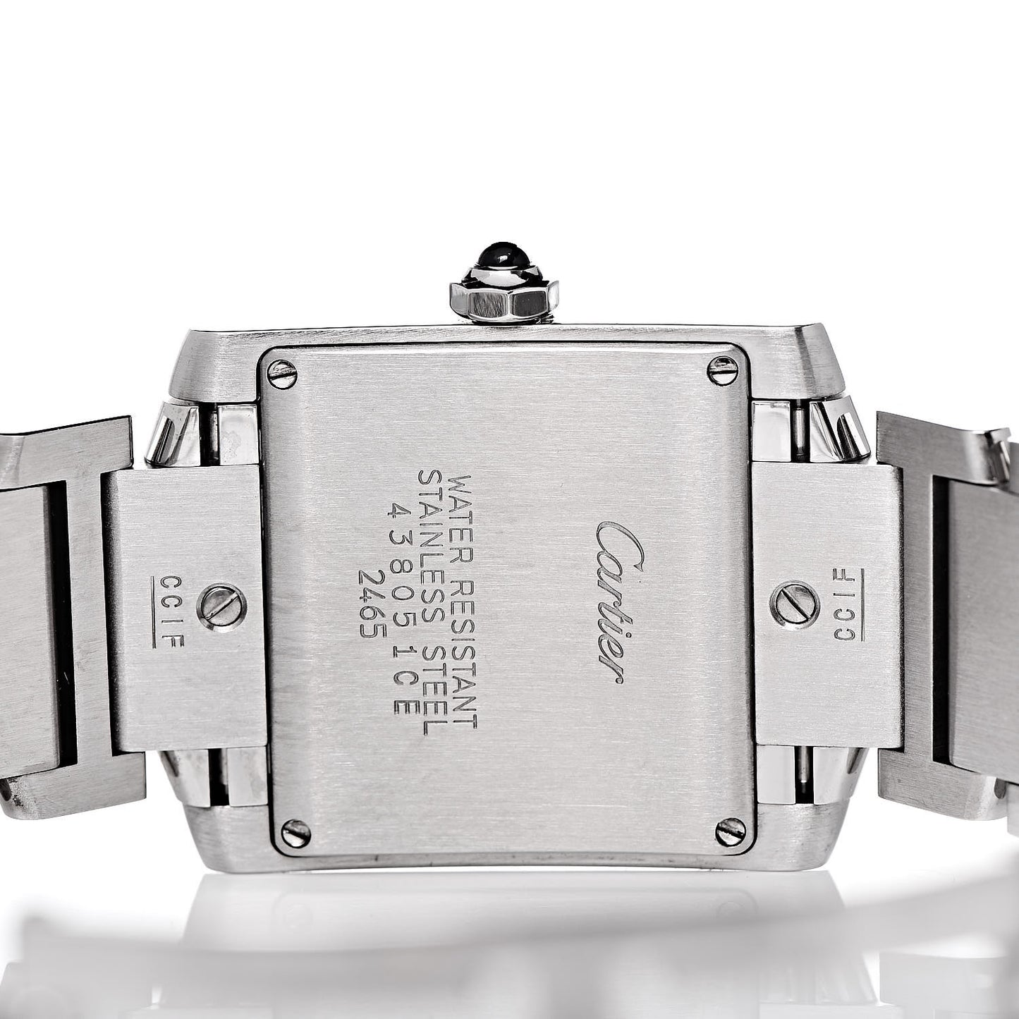 Stainless Steel 25mm Tank Francaise Quartz Watch
