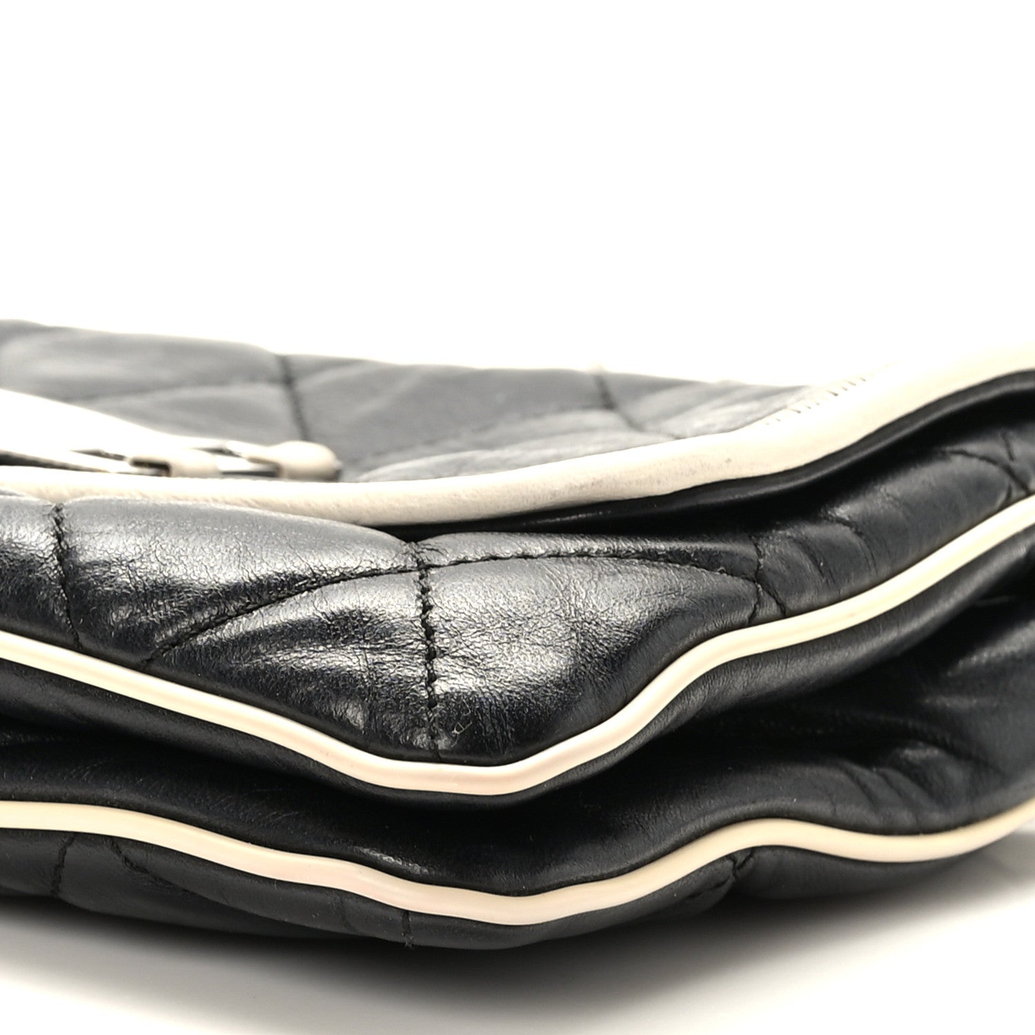 Chanel Lambskin Quilted East West Flap Black 9 of 10