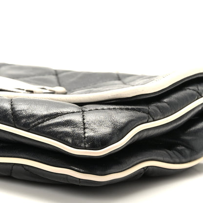Chanel Lambskin Quilted East West Flap Black 9 of 10