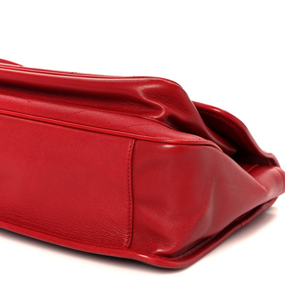 Saint Laurent Lambskin Matelasse Monogram Medium Niki Chain Satchel Rouge Eros 11 of 11