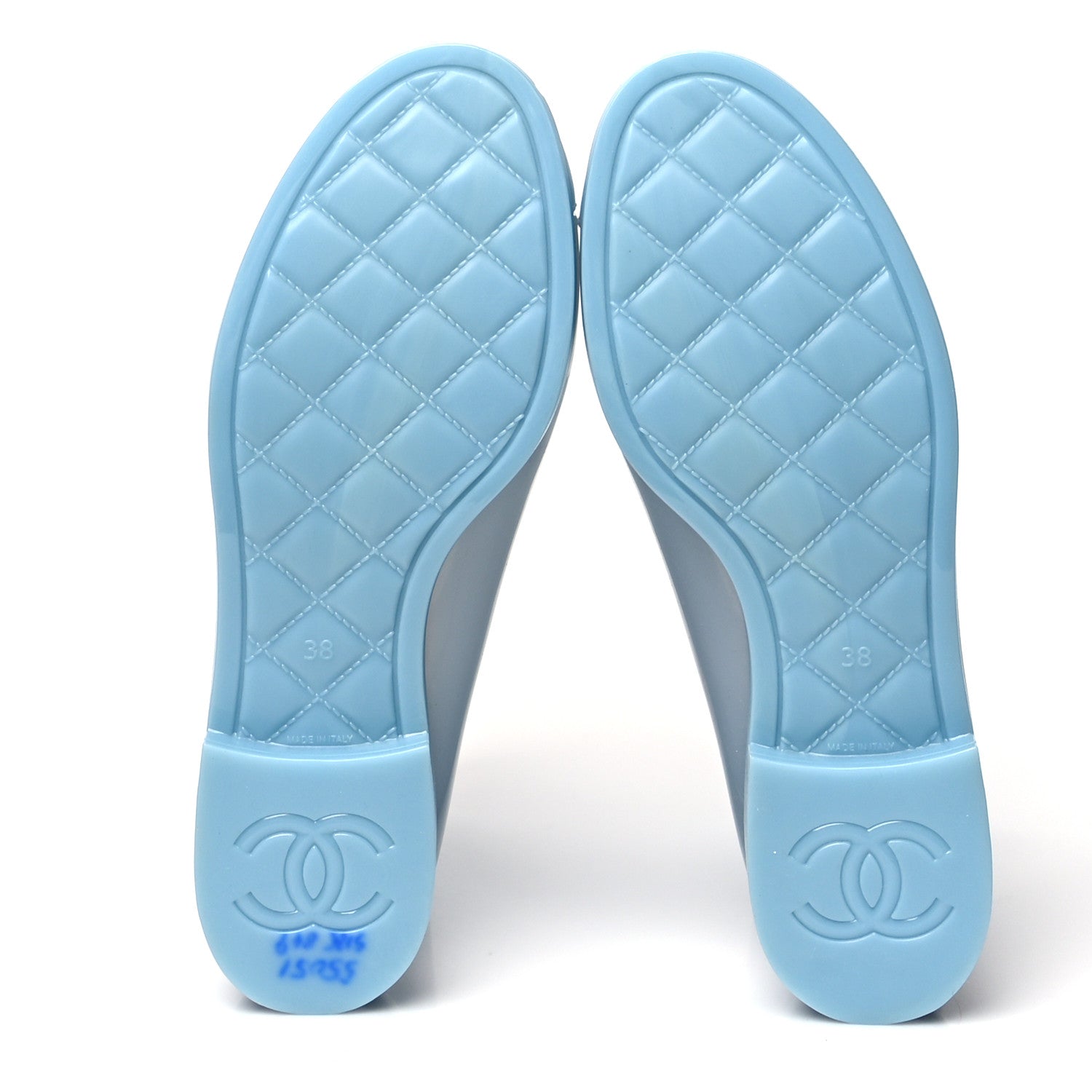 Chanel Rubber Rain Boots 38 Light Blue 1082587 – FASHIONPHILE