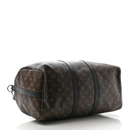 Louis Vuitton Monogram Macassar Keepall Bandouliere 45 4 of 13