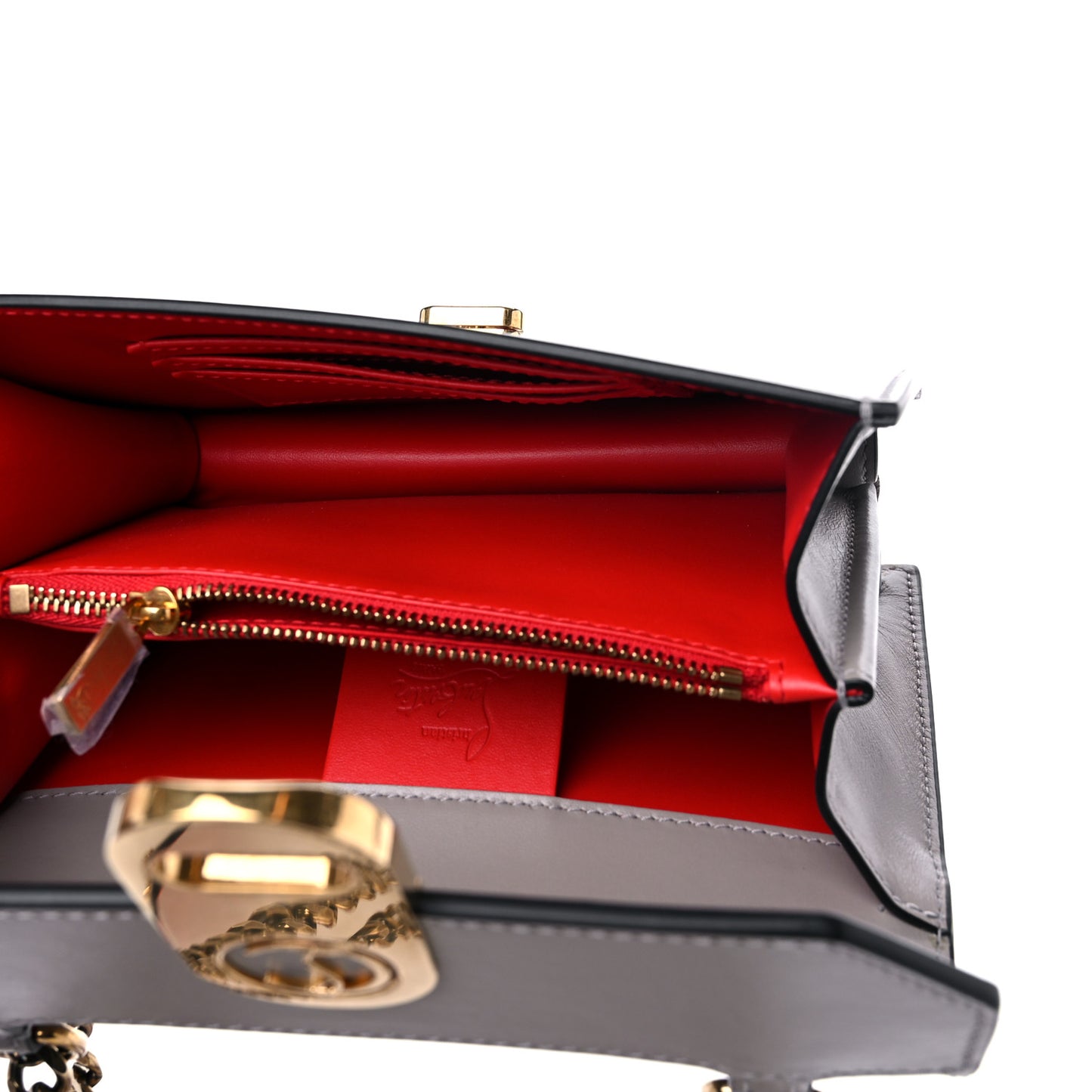 Calfskin Mini Elisa Shoulder Bag Fume