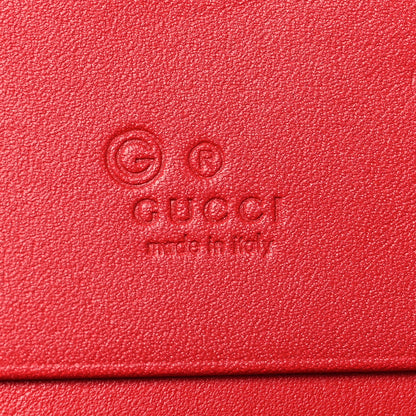 Gucci GG Supreme Monogram Blooms Card Case Wallet Beige Blue Navy Hibiscus Red 7 of 11