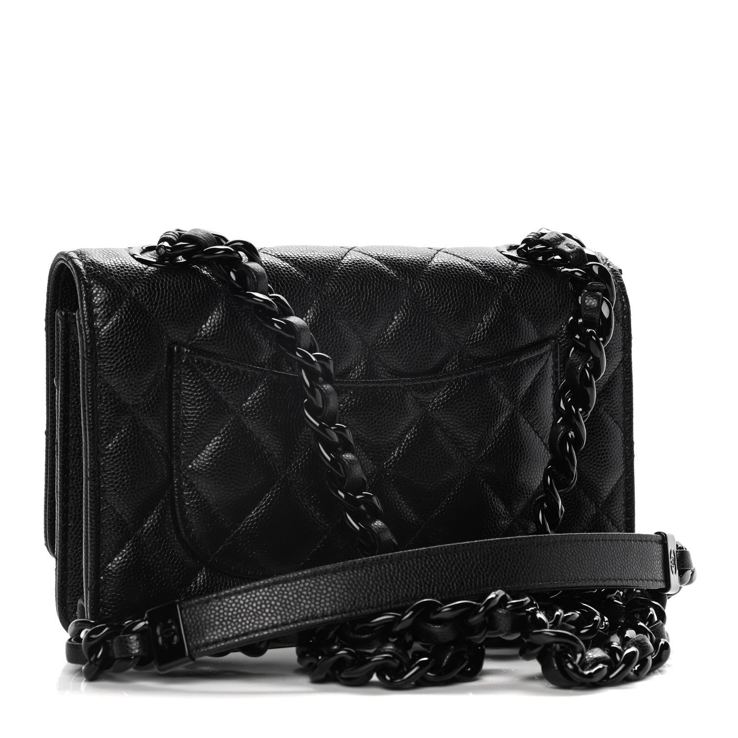 Chanel Caviar Quilted My Everything Wallet On Chain WOC Black 5 of 25