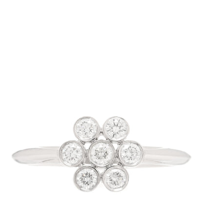 Tiffany Platinum Diamond Enchant Flower Ring 48 4.5 1 of 4