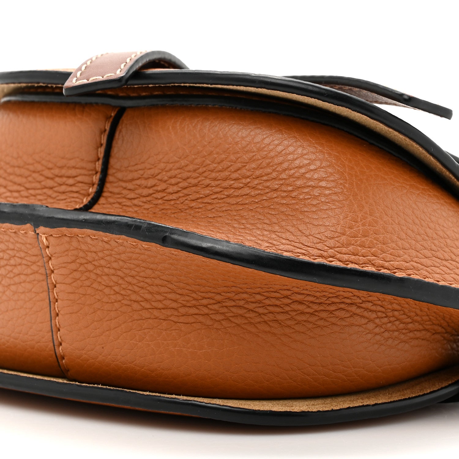 Loewe Grained Calfskin Mini Gate Crossbody Bag Caramel Pecan 9 of 10