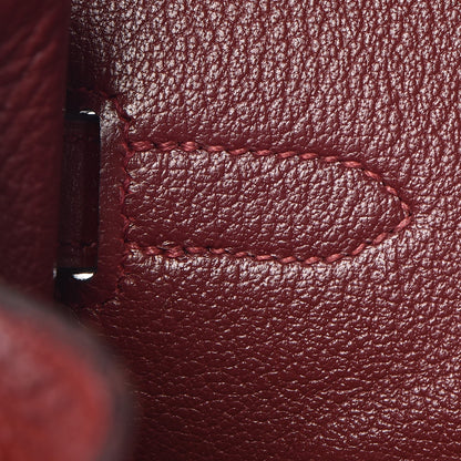 Hermes Taurillon Clemence Birkin 35 Rouge H 15 of 41