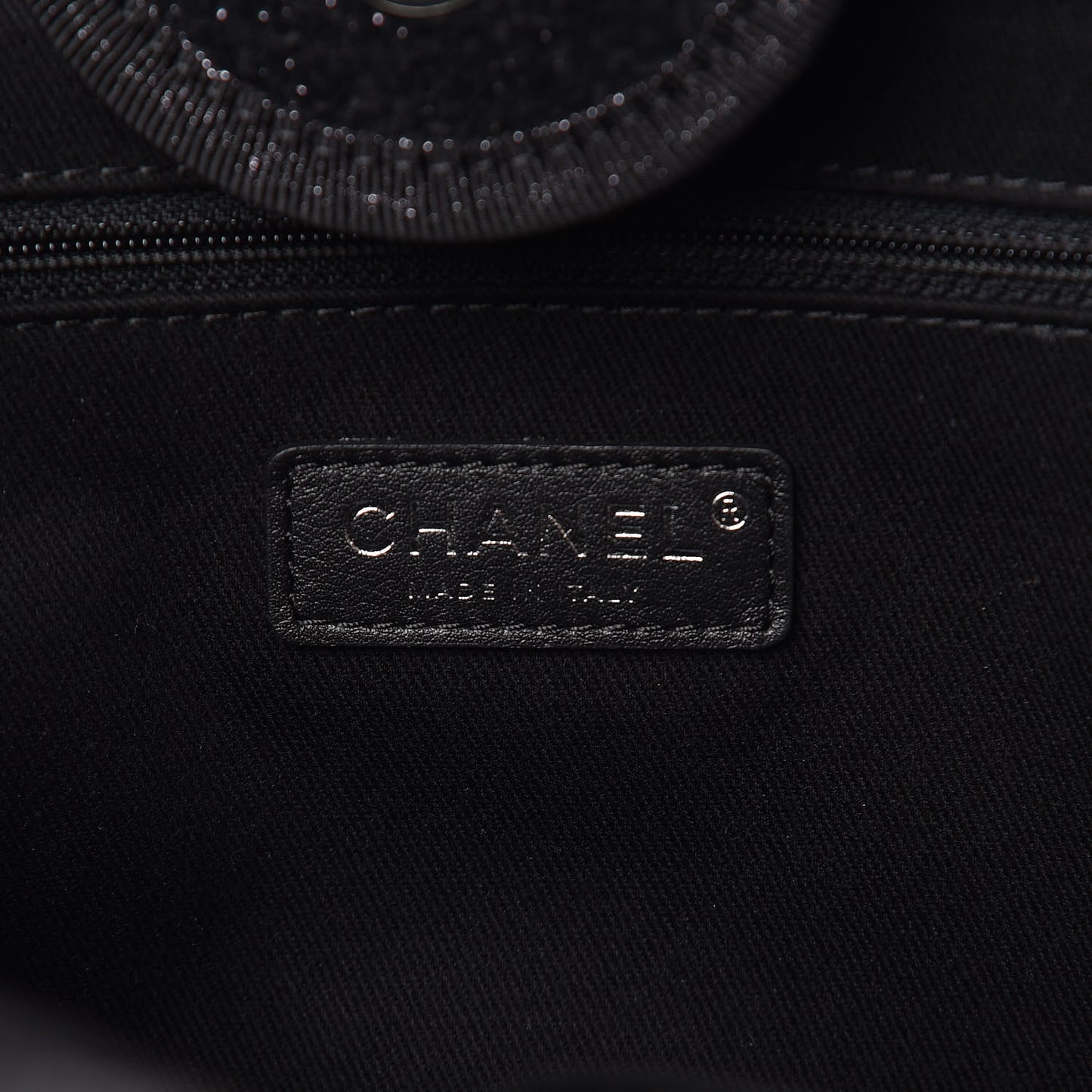 Lurex Boucle Medium Deauville Tote Black