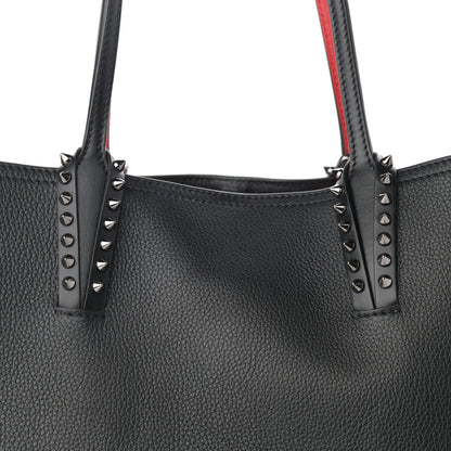 Christian Louboutin Calfskin Spikes East West Cabata Tote Black 9 of 11