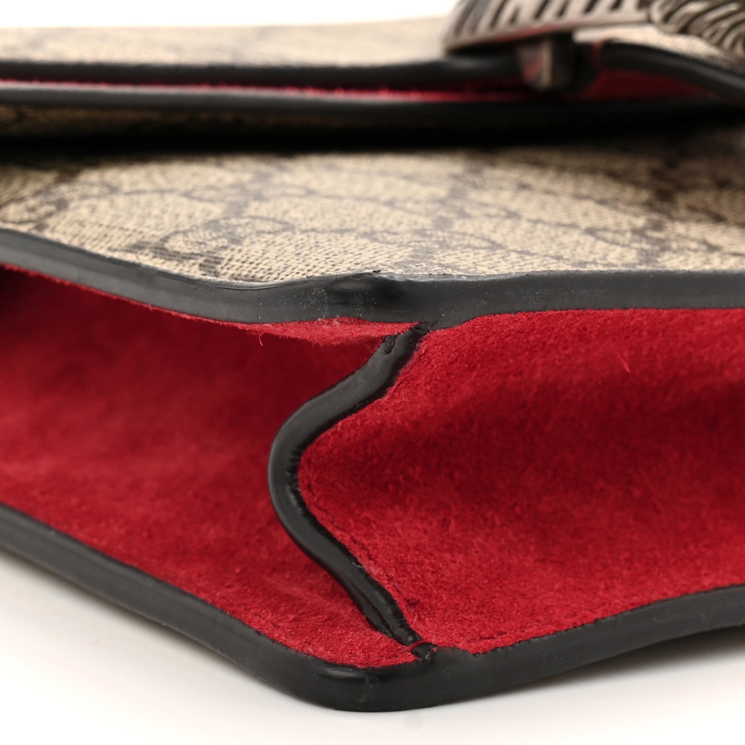 Gucci GG Supreme Monogram Mini Dionysus Shoulder Bag Hibiscus Red 9 of 10