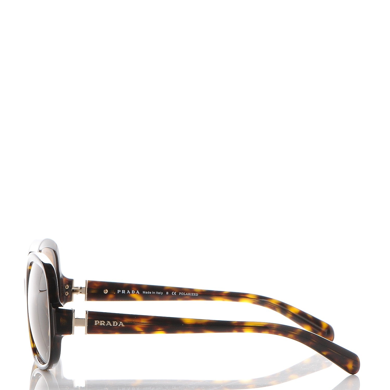 Prada Square Sunglasses SPR17N Havana 3 of 9