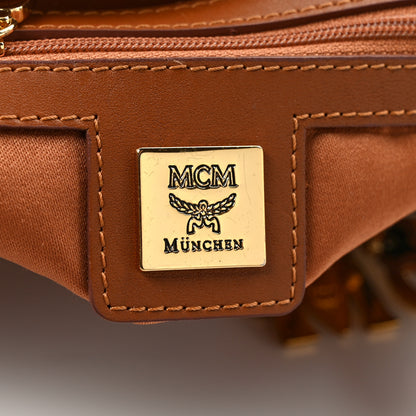 MCM Visetos Essential Barrel Bag Cognac 6 of 8