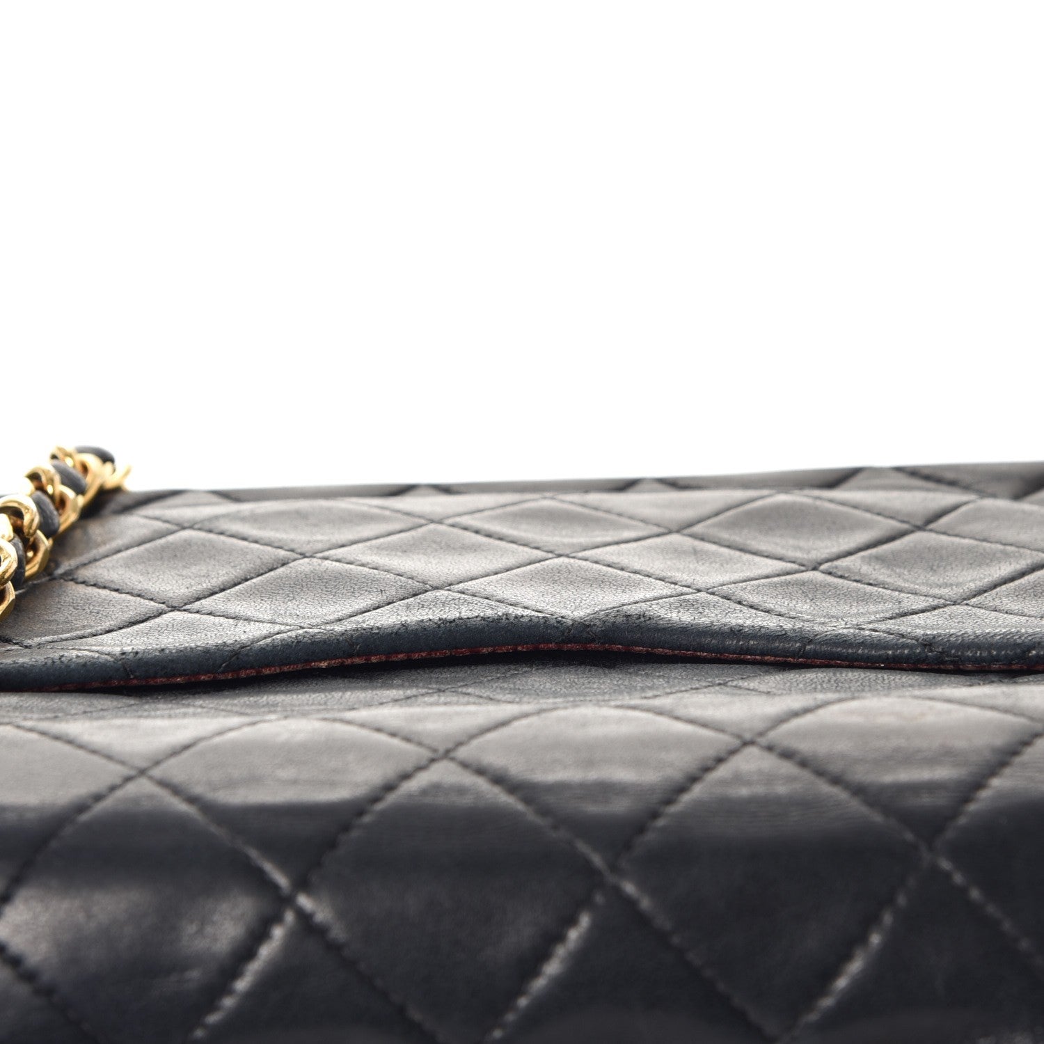 Chanel Lambskin Quilted Small Double Flap Navy 13 of 14