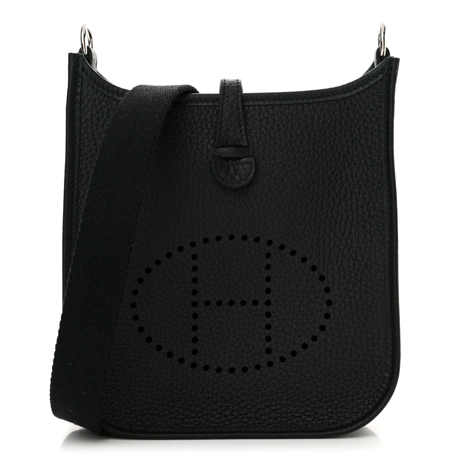 Hermes Taurillon Clemence Evelyne TPM Black 1 of 11
