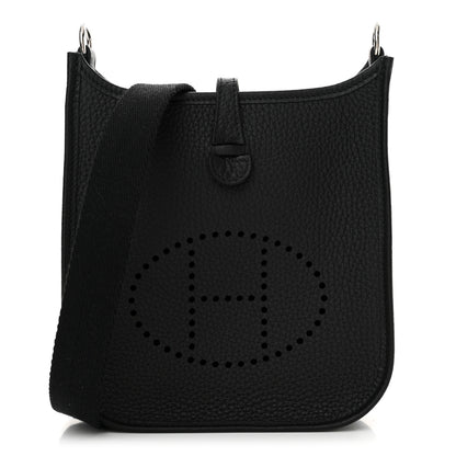 Hermes Taurillon Clemence Evelyne TPM Black 1 of 11