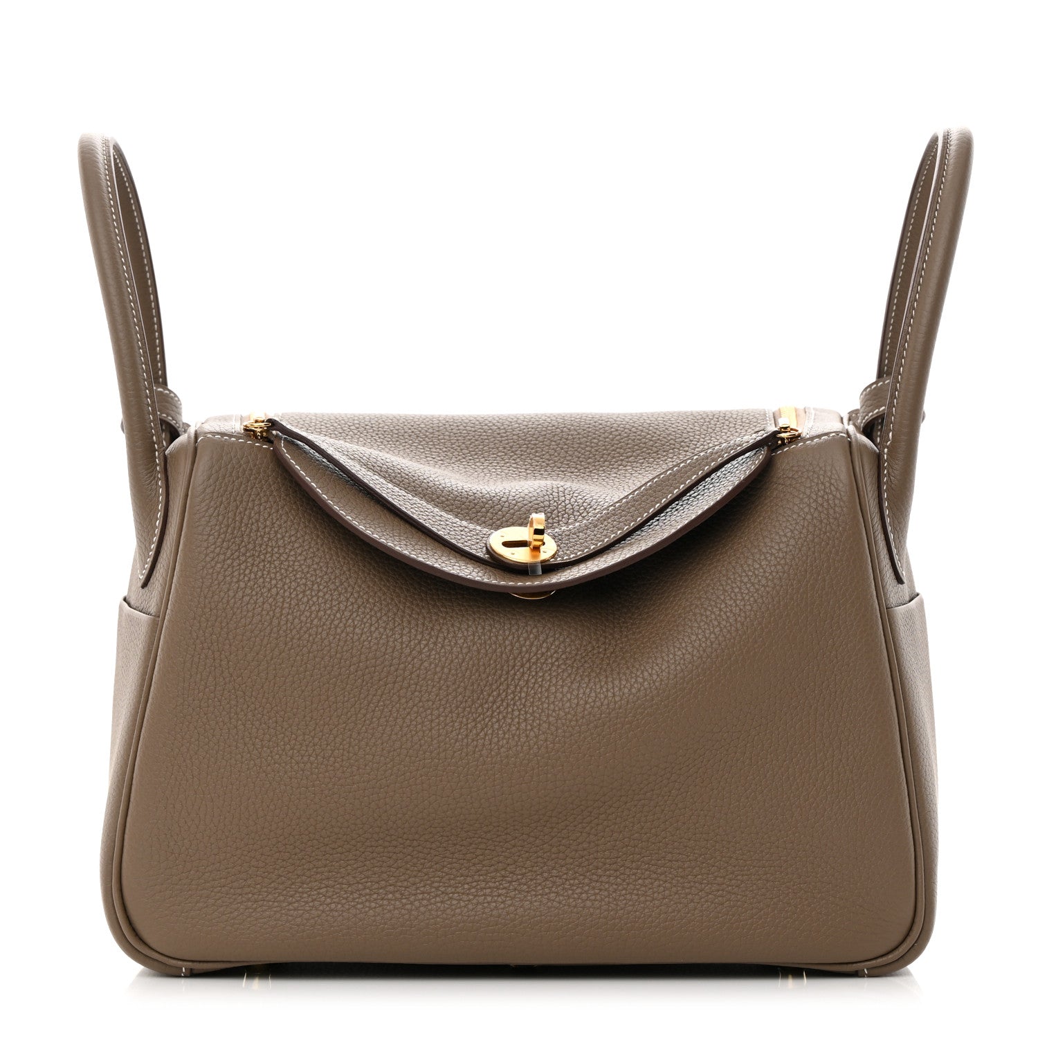 Hermes Taurillon Clemence Lindy 30 Etoupe 1 of 11