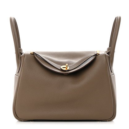 Hermes Taurillon Clemence Lindy 30 Etoupe 1 of 11