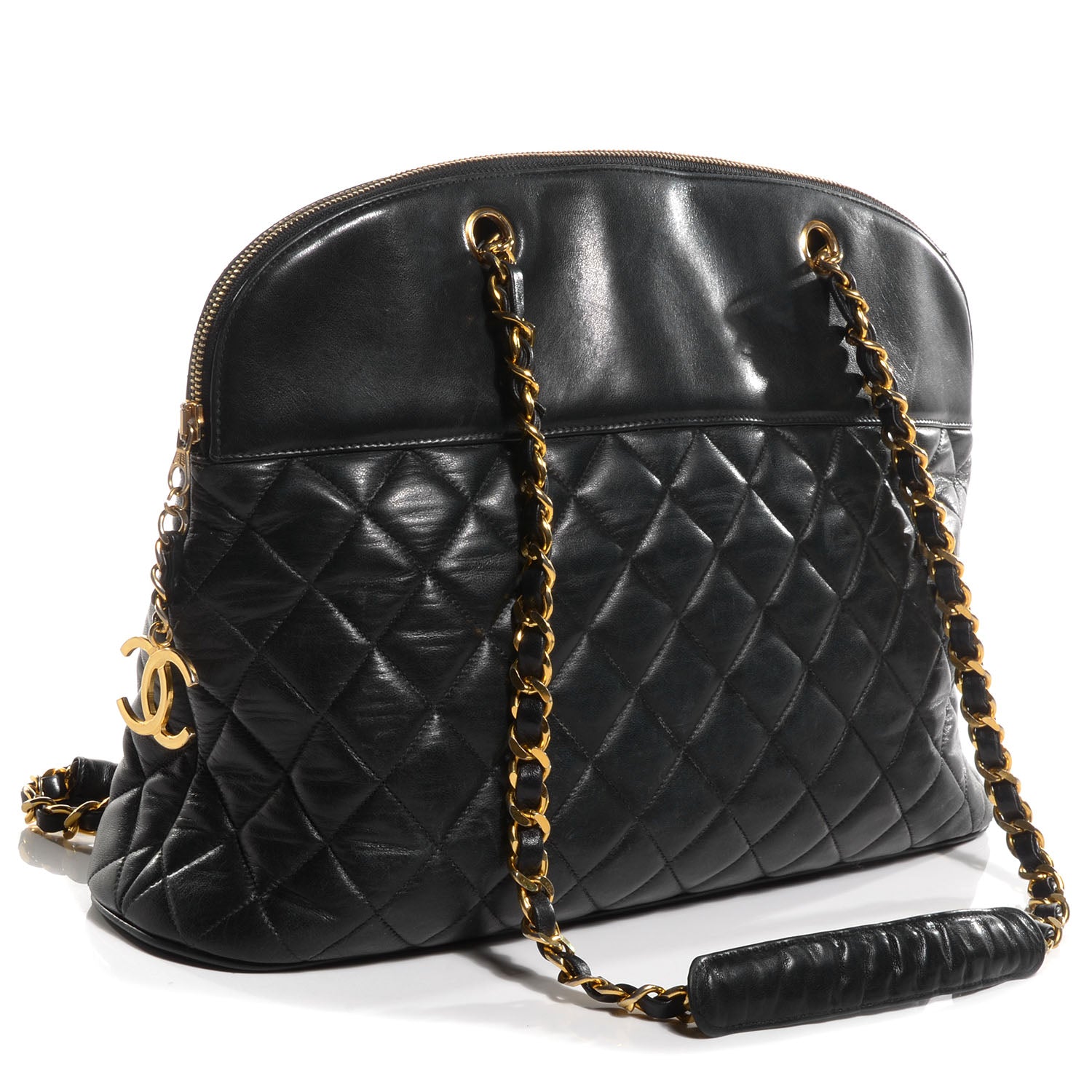 Chanel Lambskin Quilted Shoulder Bag Black 3 of 7