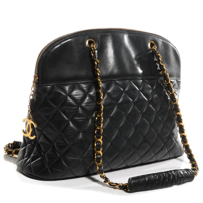 Chanel Lambskin Quilted Shoulder Bag Black 3 of 7