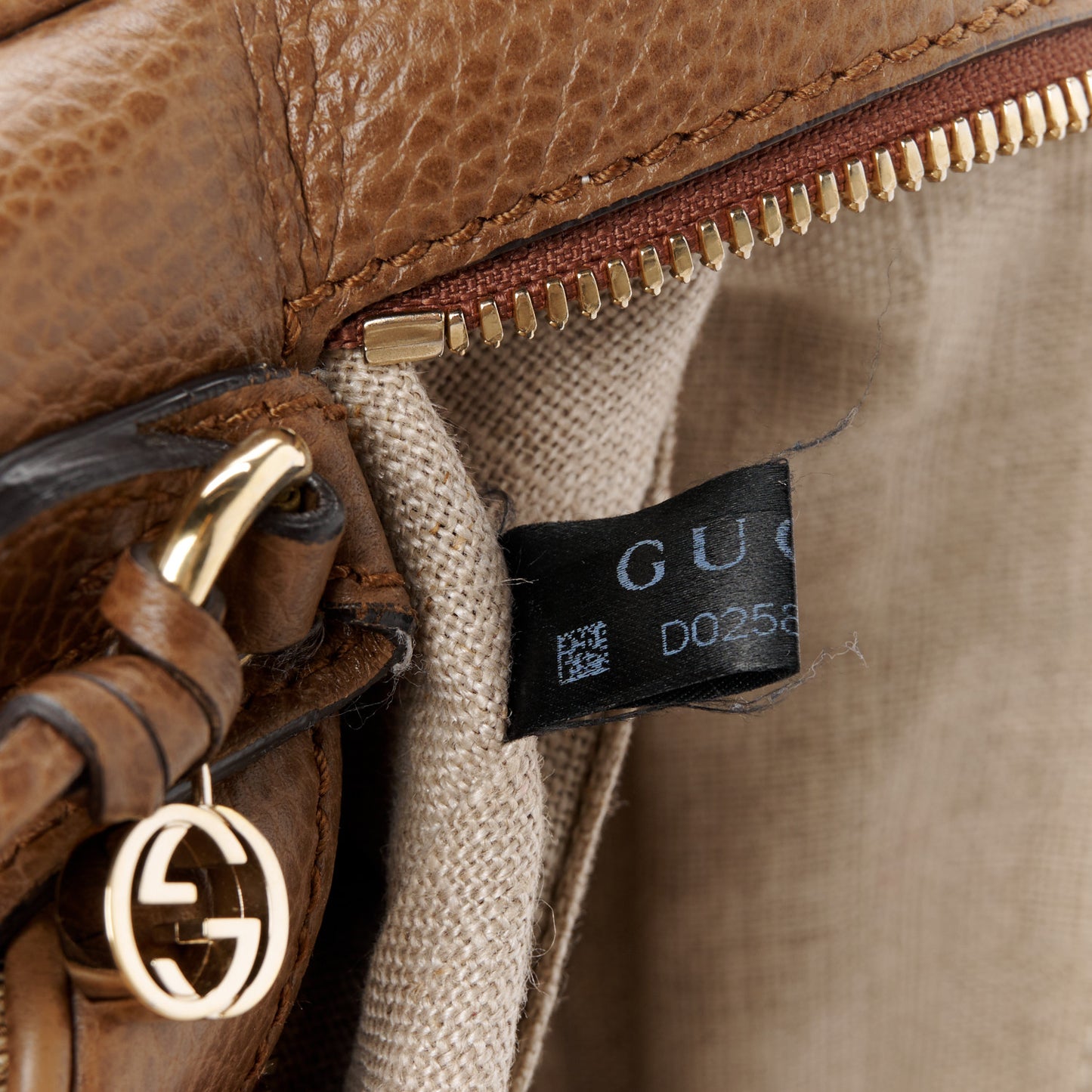 Monogram Mini Bree Messenger Bag Beige Tabacco